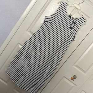 Tommy Hilfiger white and navy stripe dress